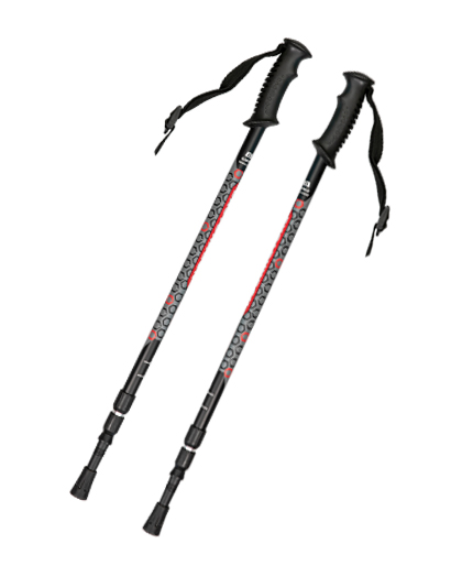 供应多功能铝合金户外EVA铝制软木手柄登山杖扭锁伸缩伸缩登山杖